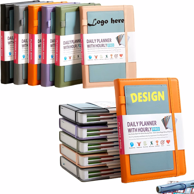 Premium Self Filling Daily Planner No Date A5 Notebook