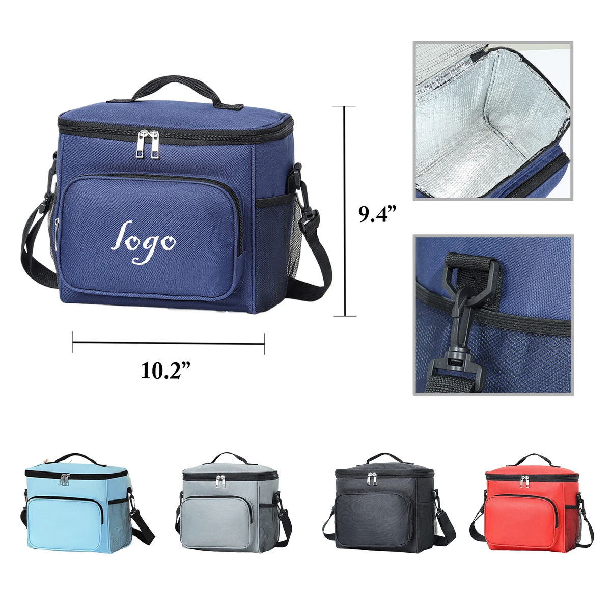 MOQ50 Insulated Aluminum Foil Picnic Cooler Lunch Bag 1