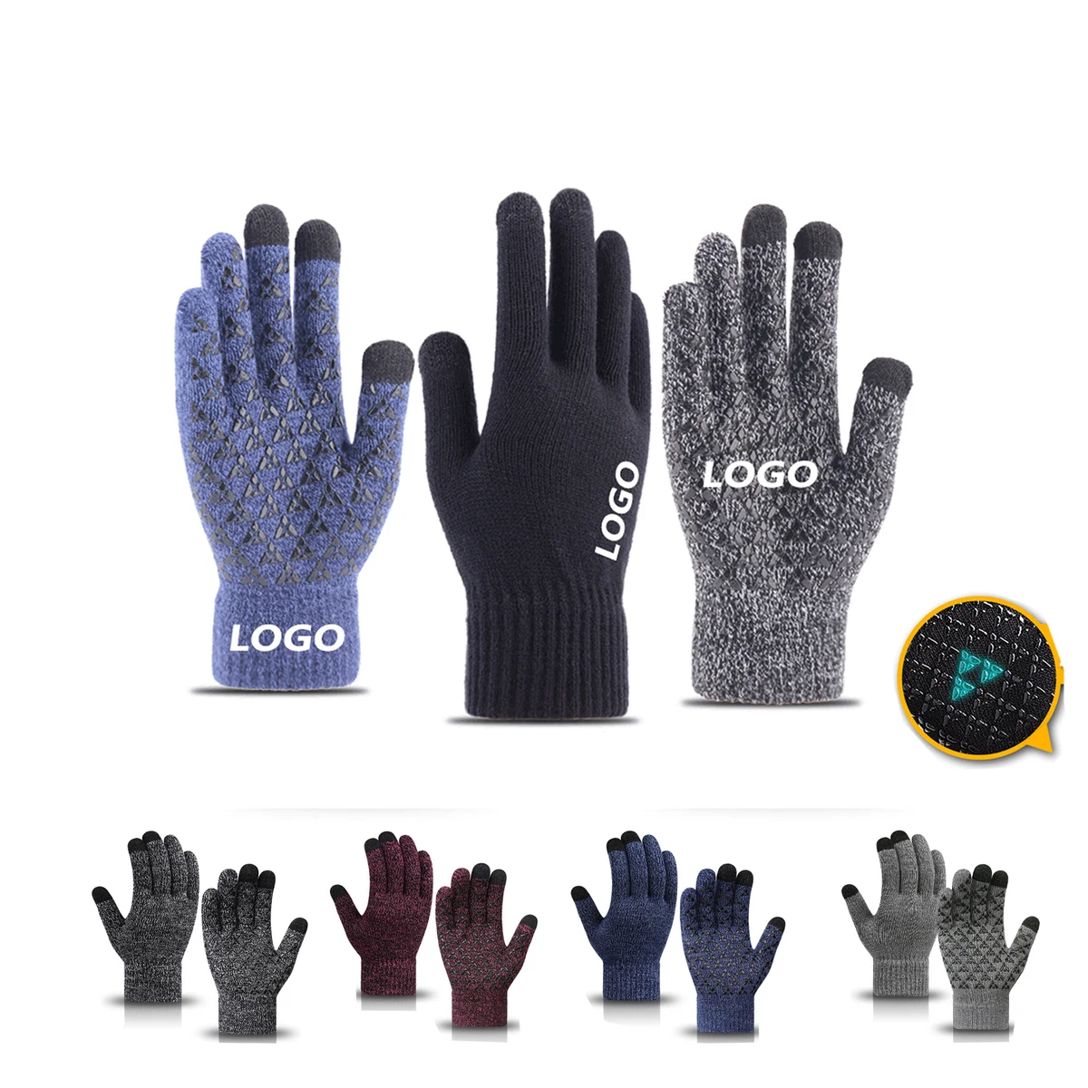 Warm Winter Non-Slip Touchscreen Gloves 1