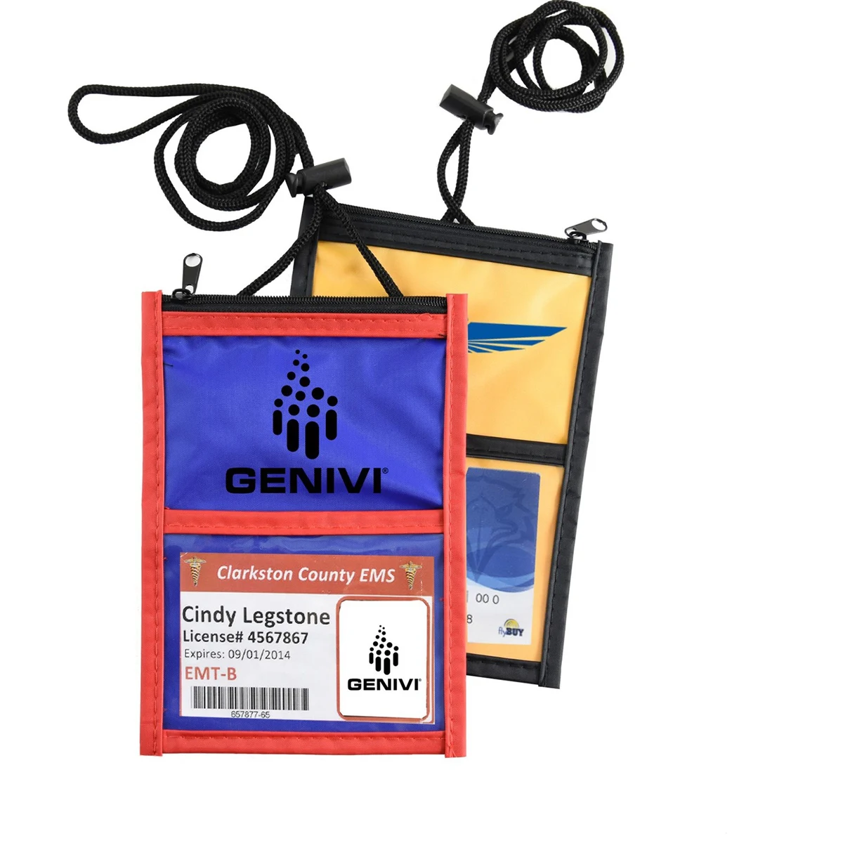 NYLON TWO TONE WALLET WITH ROPE LANYARDS 1