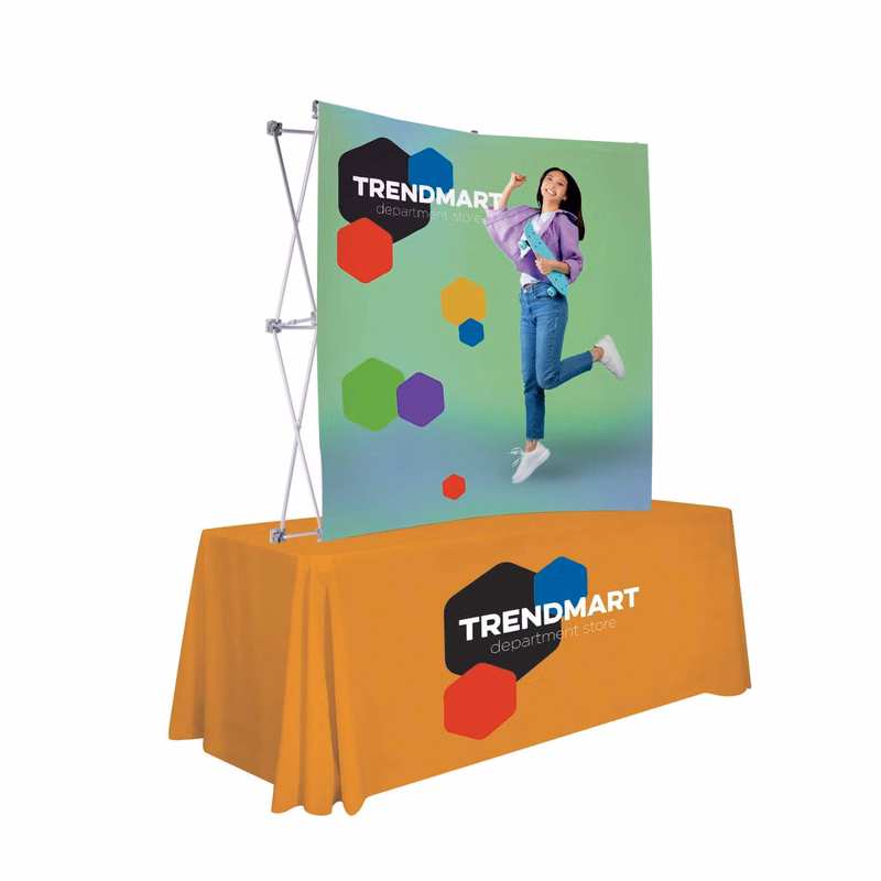 6' Curved Splash Tabletop Display Face Kit (Recycled Polyester Knit)