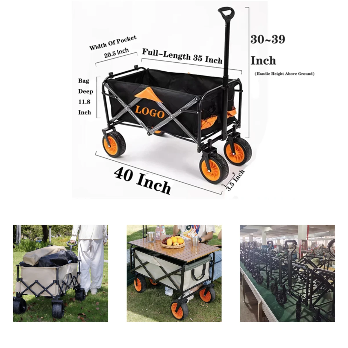 Versatile Outdoor Camping Collapsible Wagons 1