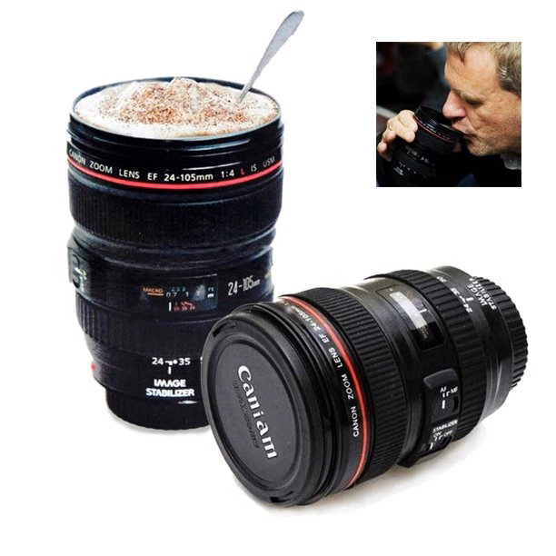 14 OZ Camera Lens Cup