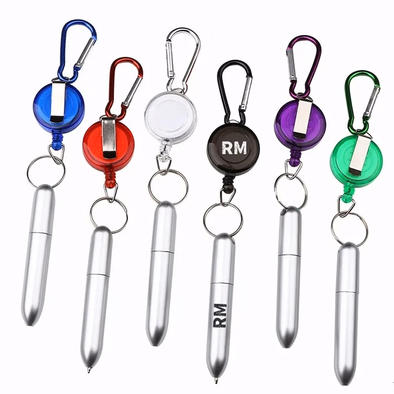 Portable Ballpoint Pen With Carabiner