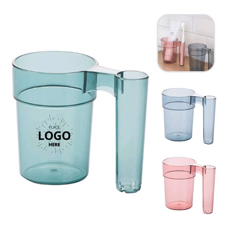 Clear Plastic Toothbrush Cup