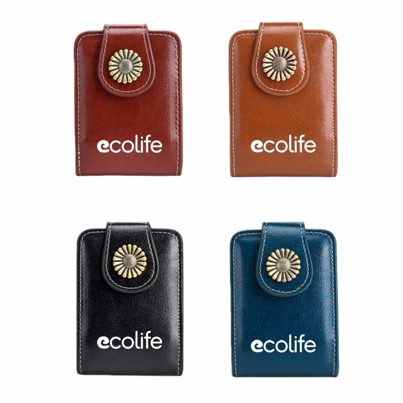 Portable PU Leather Lipsticks Case with Mirror
