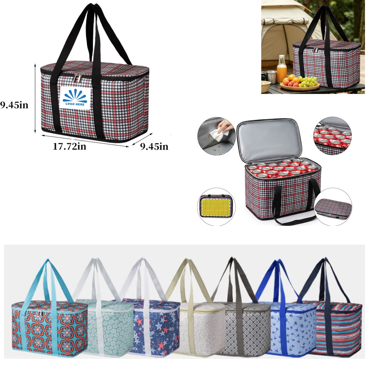 Outdoor Camping Picnic Handheld Thermal Cooler Bag 1