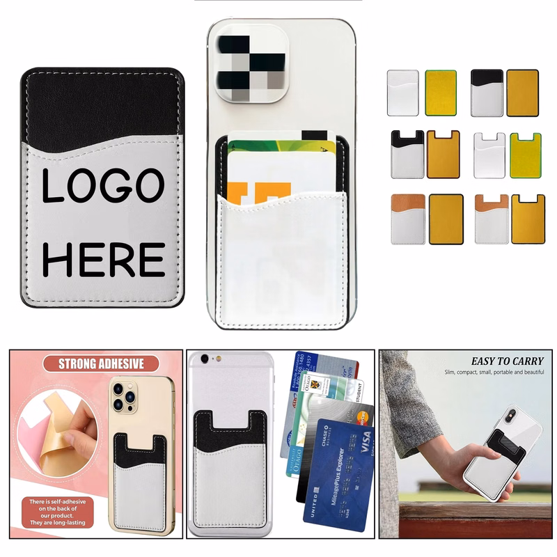 Premium PU Adhesive Phone Card Holder