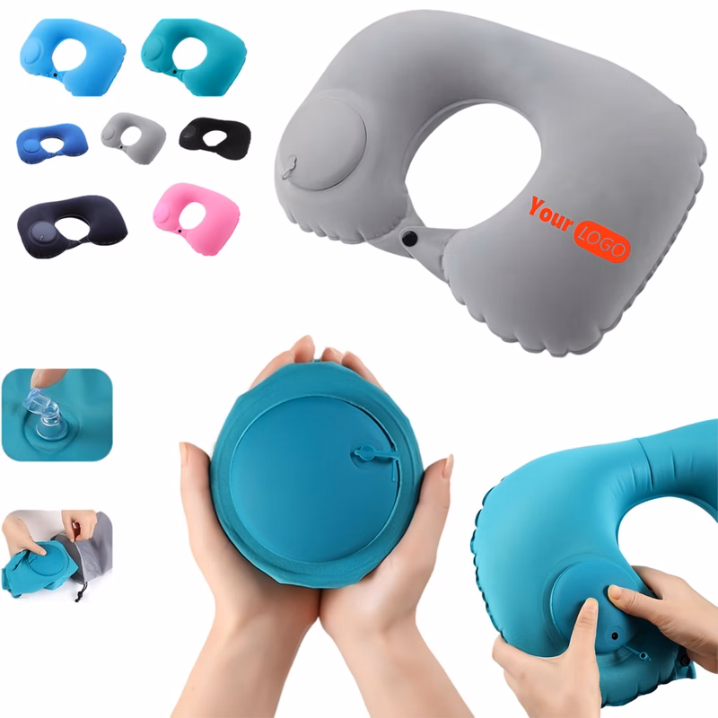 Pressurized Inflatable PVC U-shaped Pillow