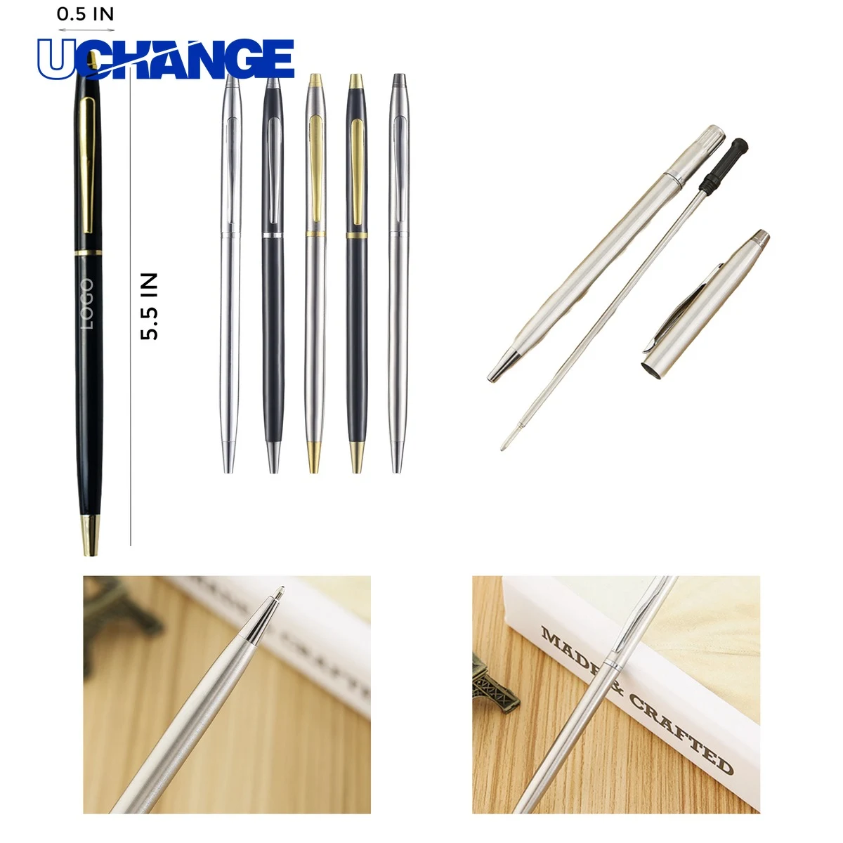 Smooth Metal Twist Action Pen 1