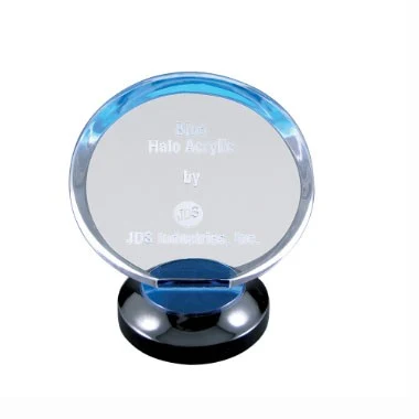 7" BLUE HALO ACRYLIC TROPHY 1