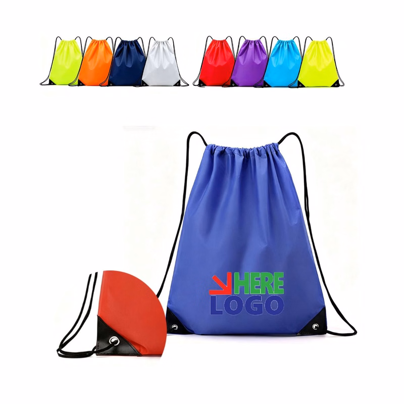 Oxford Cloth Drawstring Backpack With Large Capacity