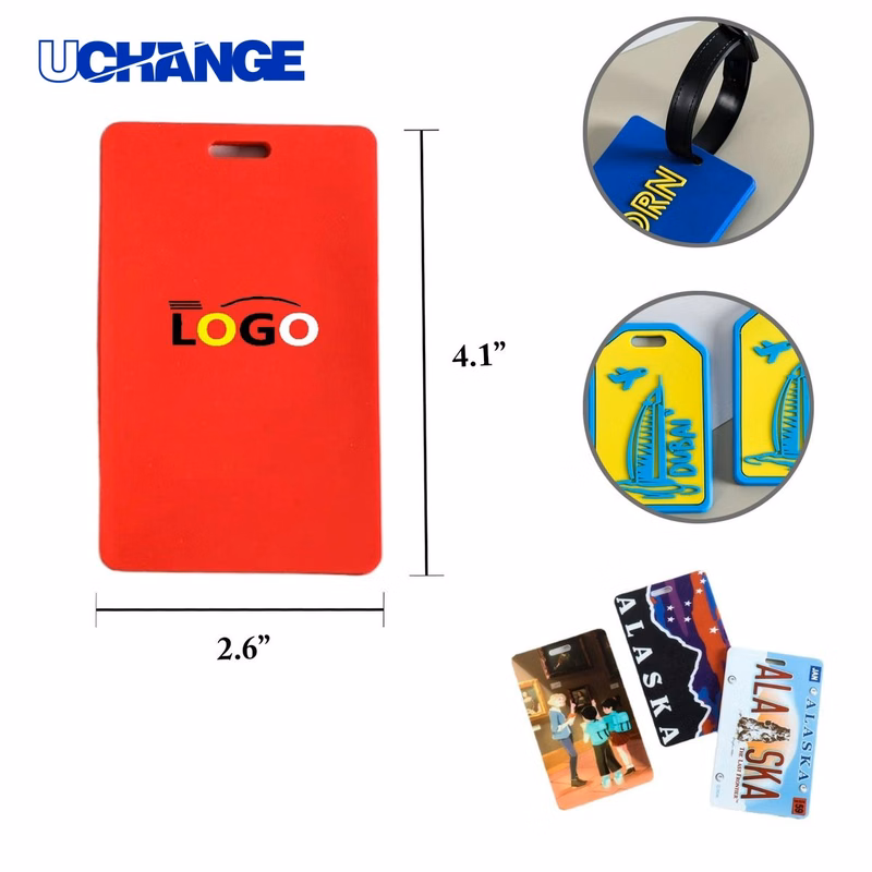 PVC Soft Luggage Tag Card Holder