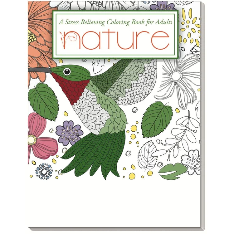 Adult Coloring Books - 24 Pages Nature 1