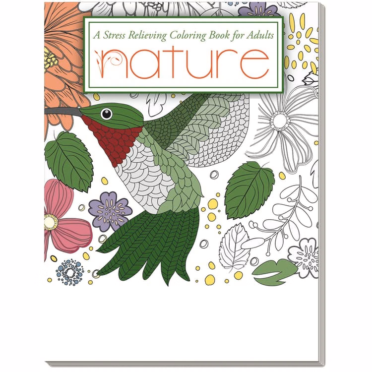 Adult Coloring Books - 24 Pages Nature