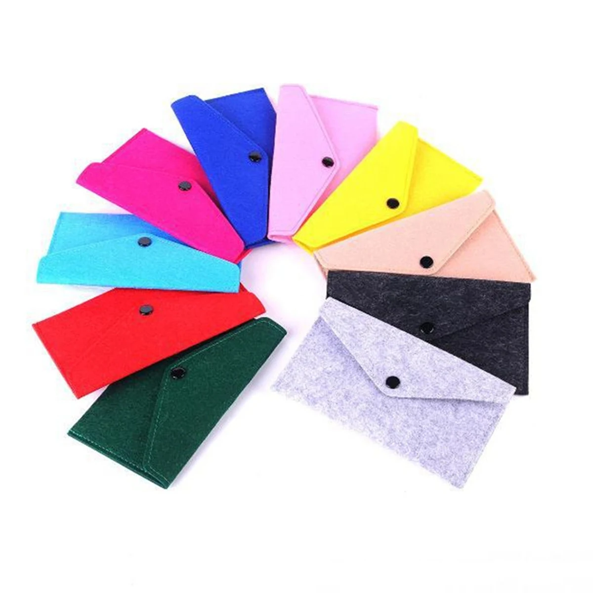 Non Woven Felt Pencil Case With Button 1