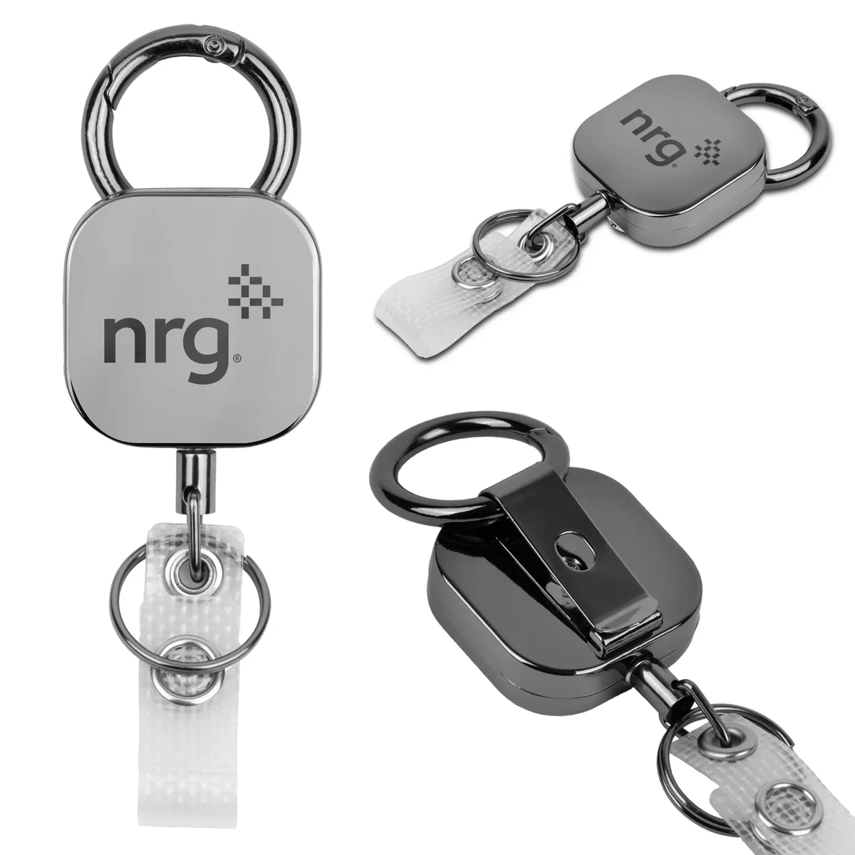 ClipEase Rectangular Badge Reel 1