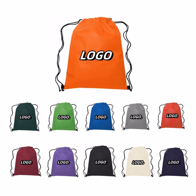 Polyester Hit Sports Drawstring Backpack 13"x16"