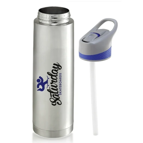 18 oz Stainless Vacuum Bottles w/ Straw 1