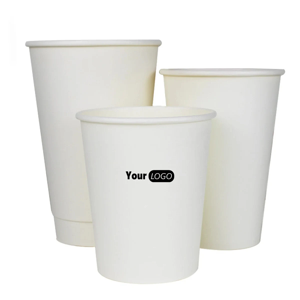 Paper Plain White Thickened Disposable Coffee Cup 1