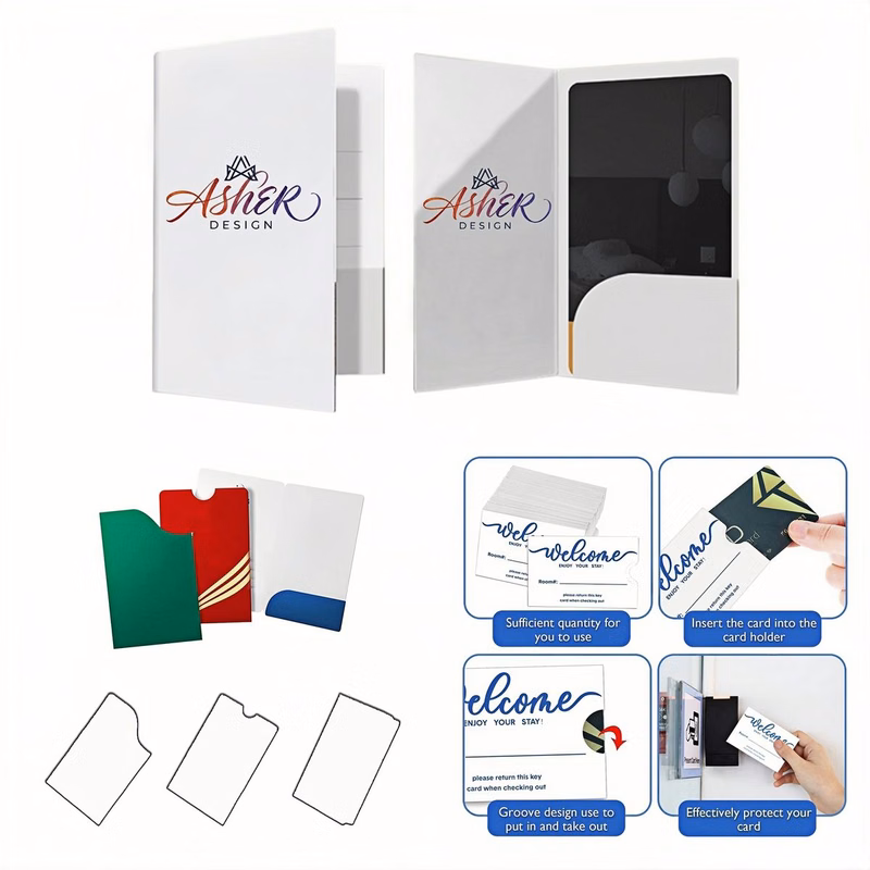 Premium Single-Coated Art Paper Hotel Card Pouch