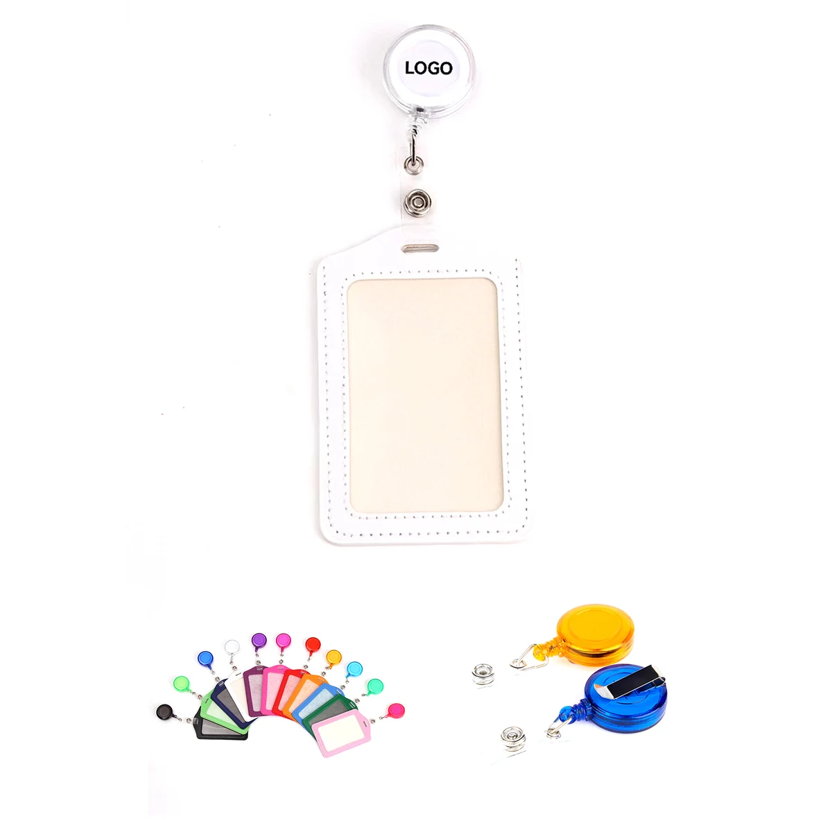Vertical PU Badge Holder 1