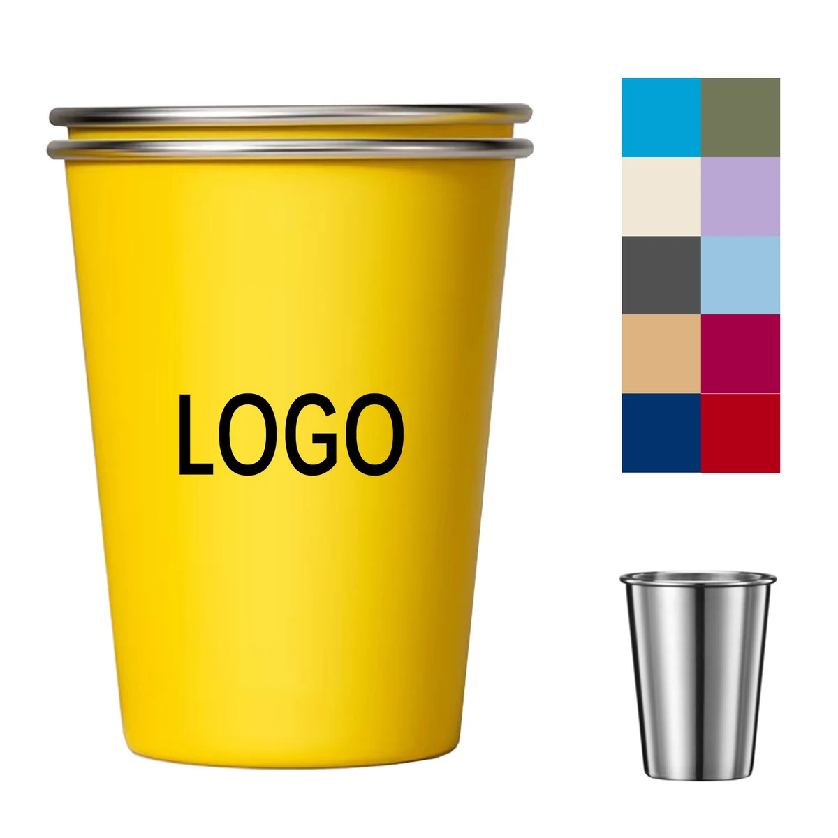 Stainless Steel Cup 12 Oz Drinking Mug 1