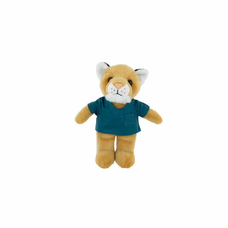 Plush Cougar with Scrub Shirt