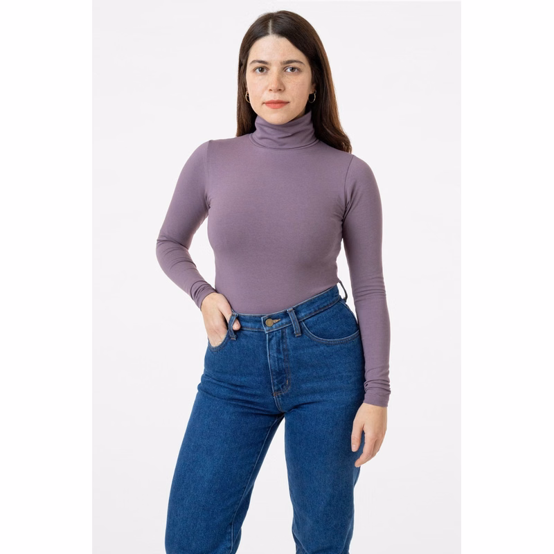 COTTON SPANDEX TURTLENECK