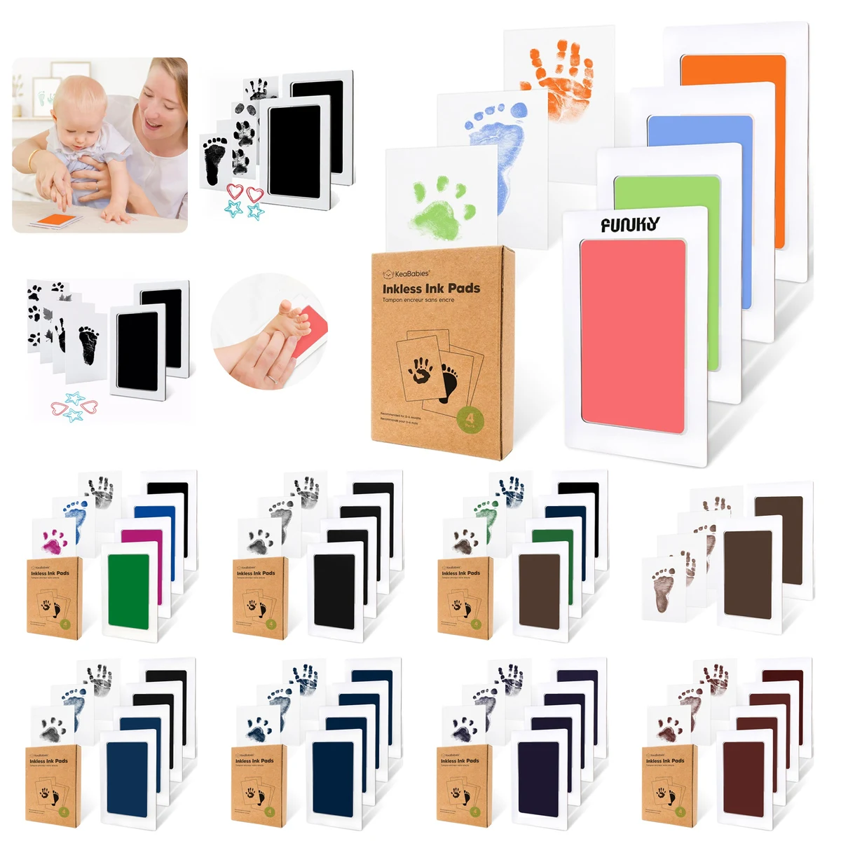 4-Pack Inkless Hand and Footprint Kit 1