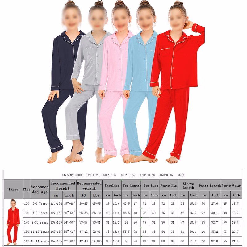 2 Piece Sleepwear Button-Down Nightwear Loungewear