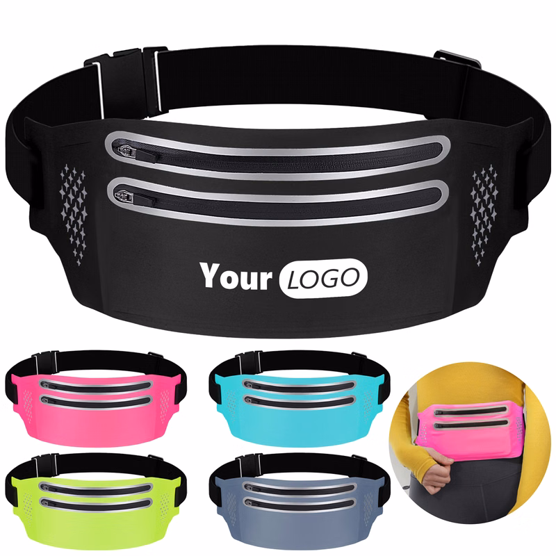 Nylon Travel Sports Close Fitting Waist Bag