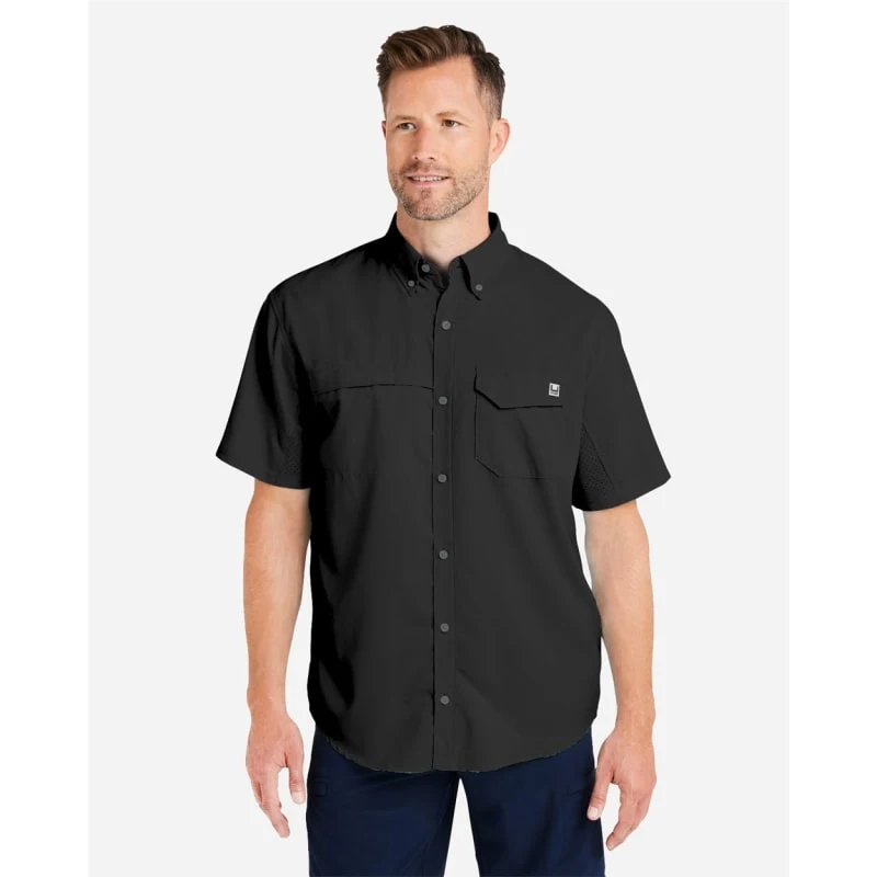 HUK Men's Tide Point Short Sleeve Shirt - H150171 1