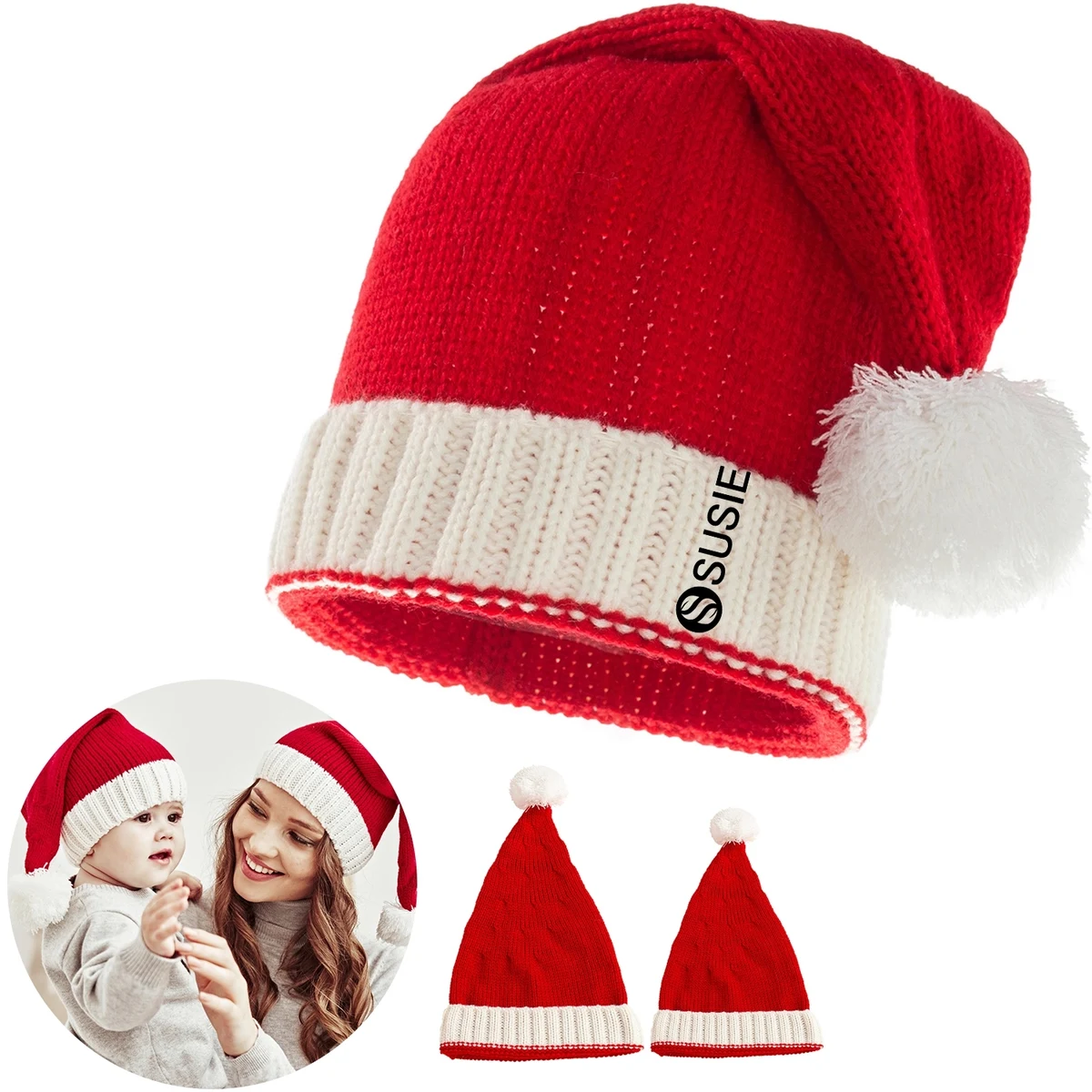 Christmas Knitted Beanie Hat 1
