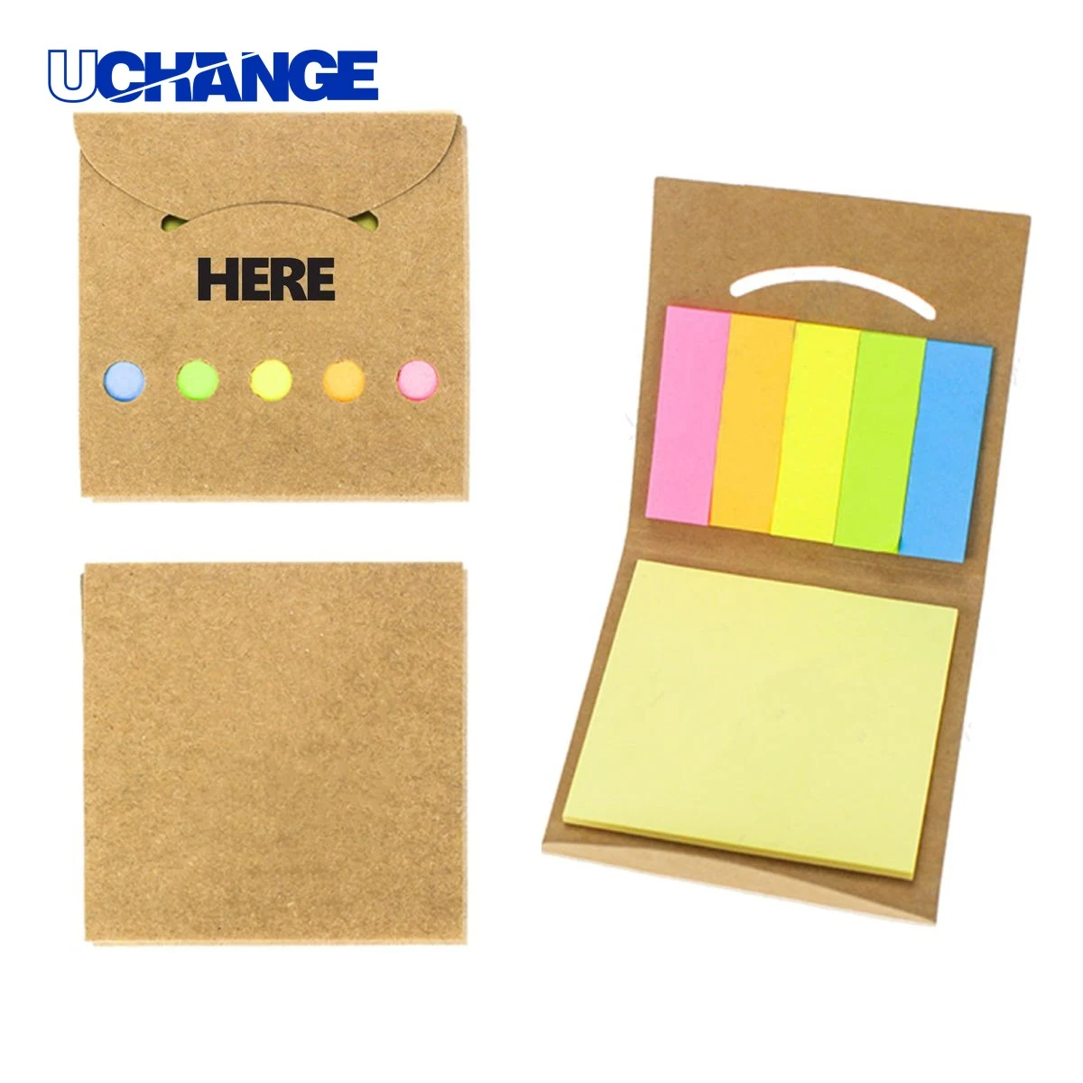 Kraft Paper Color Strip Sticky Notes 1