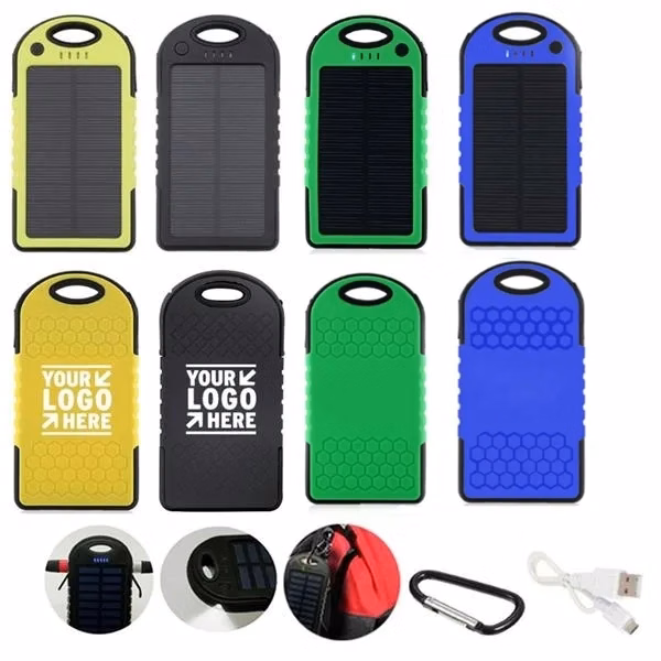 Quick Ship- 5000mah Water Resistant Solar Power Bank