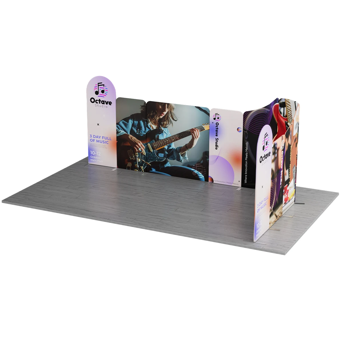 NEW MagLock 10'x20' Booth Fabric Display Kit A 1