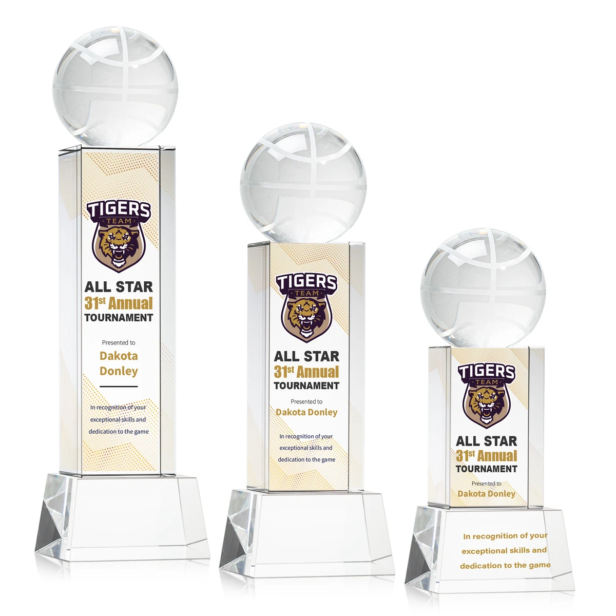 Basketball VividPrint™ Award on Belcroft - Clear 1