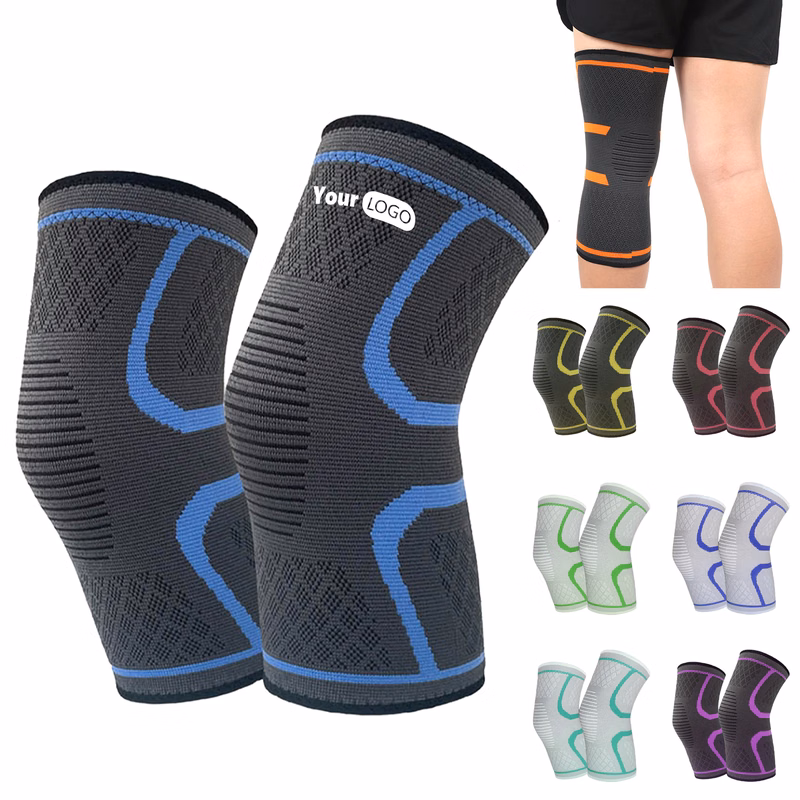 Nylon Elastic Nylon Knee Support ?C Compression For Sports & Fitness