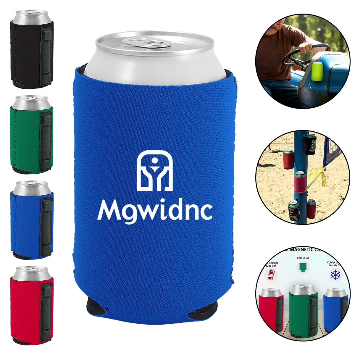 Magnetic Neoprene Beverage Holder for Cans and Travel Mugs 1