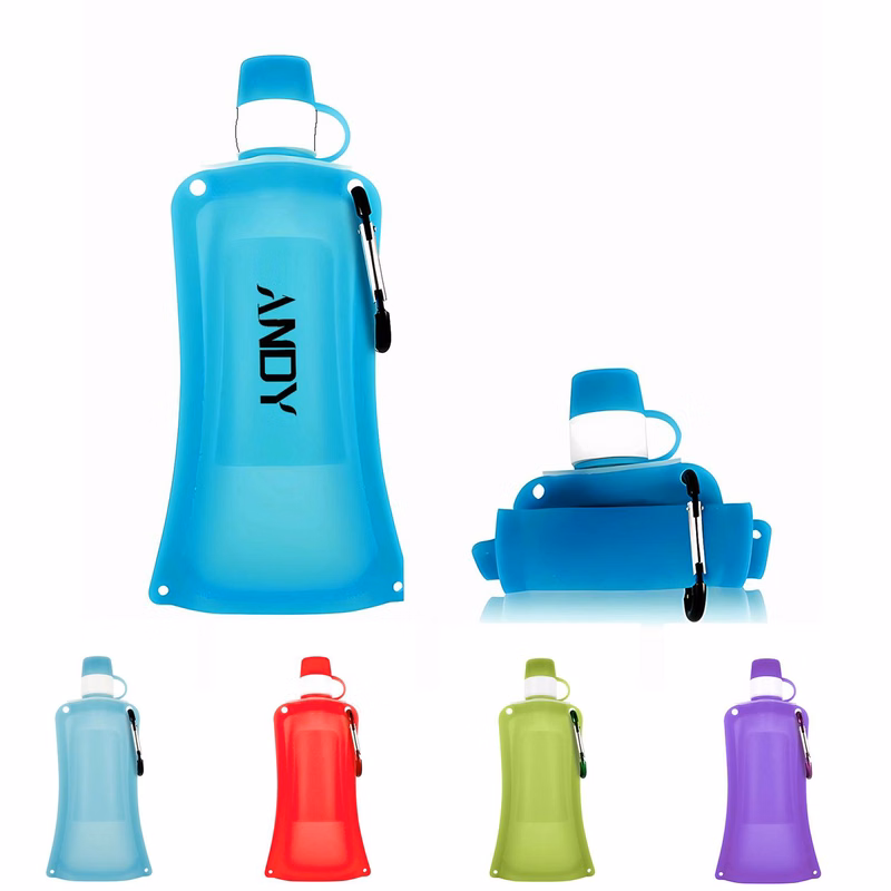18oz Outdoor Portable Silicone Folding Water Bag