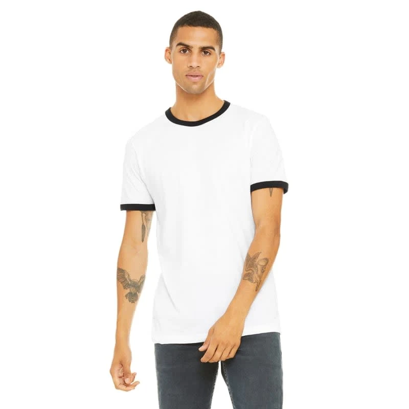 Bella Mens Jersey Short-Sleeve Ringer T-Shirt 1