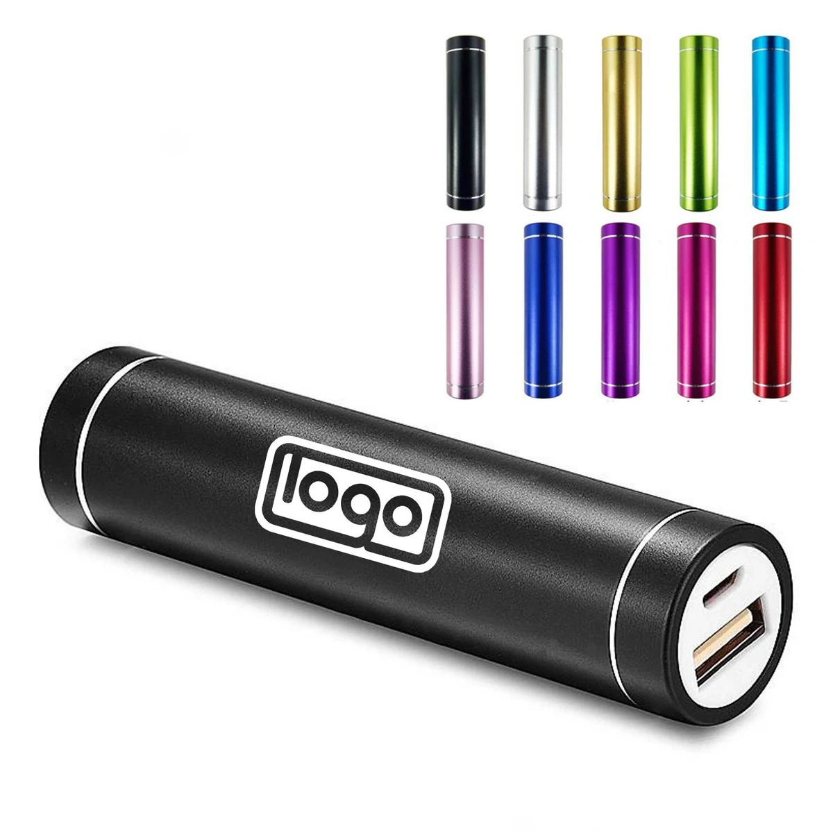 Cylinder Colorful 2200Mah Lipstick Power Bank 1