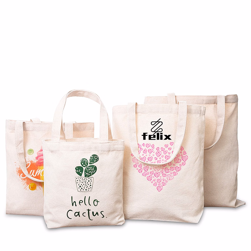 Cotton Tote Bag Lightweight Reusable Grocery Shopping Canvas Bags