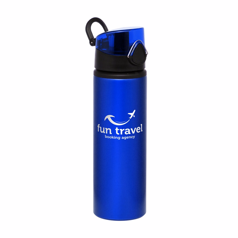 25 oz. Flip Aluminum Water Bottle (1 Color Imprint)
