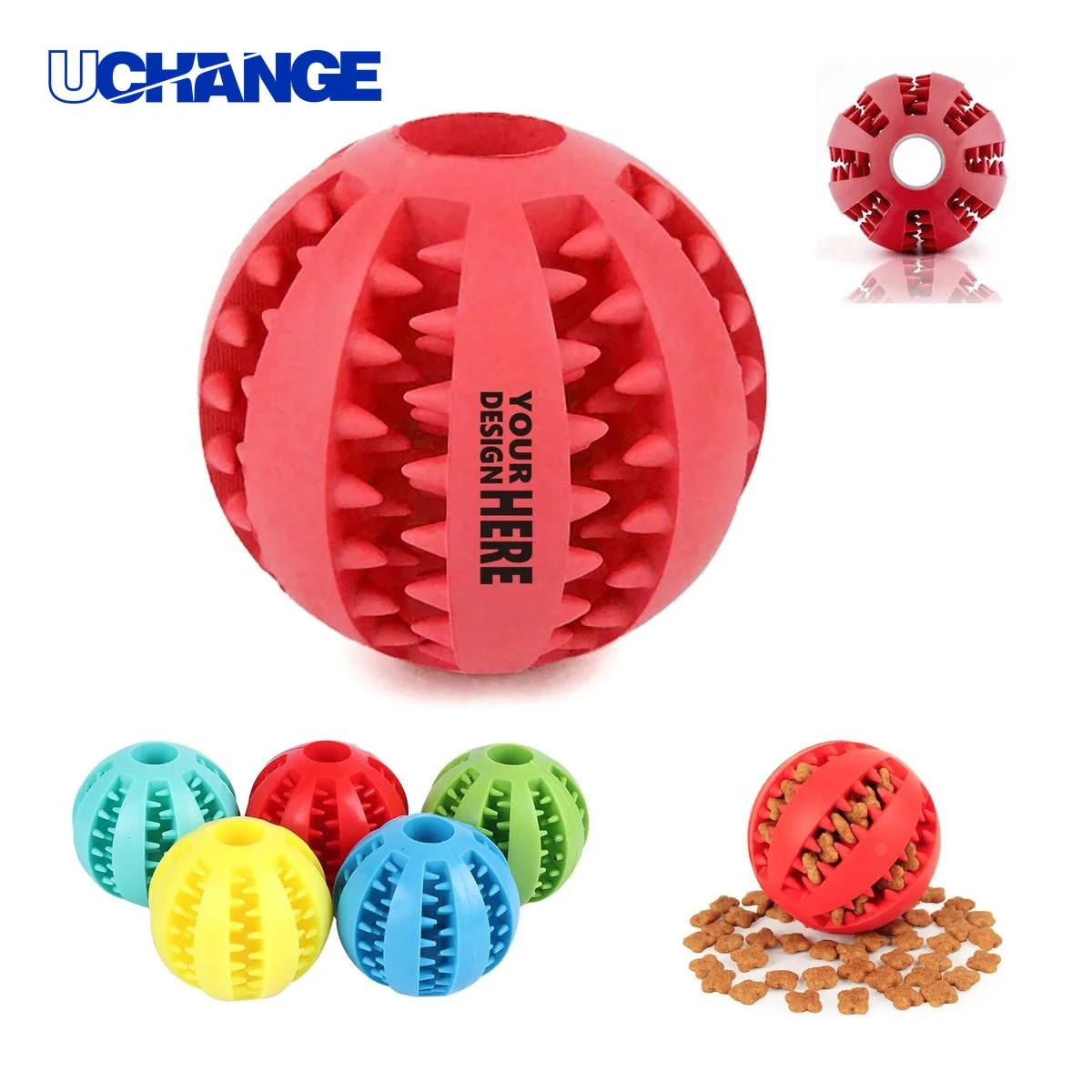 Dog Treat Dispensing Chew Ball Toy 1