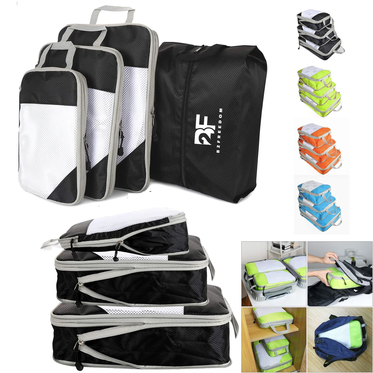 5 Set Compression Packing Cubes 1