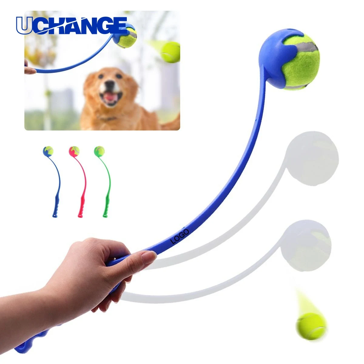 Tennis Ball Thrower Pet Toy for Outdoor Fetch Training 1
