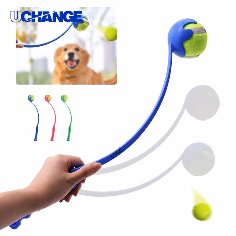 Tennis Ball Thrower Pet Toy for Outdoor Fetch Training