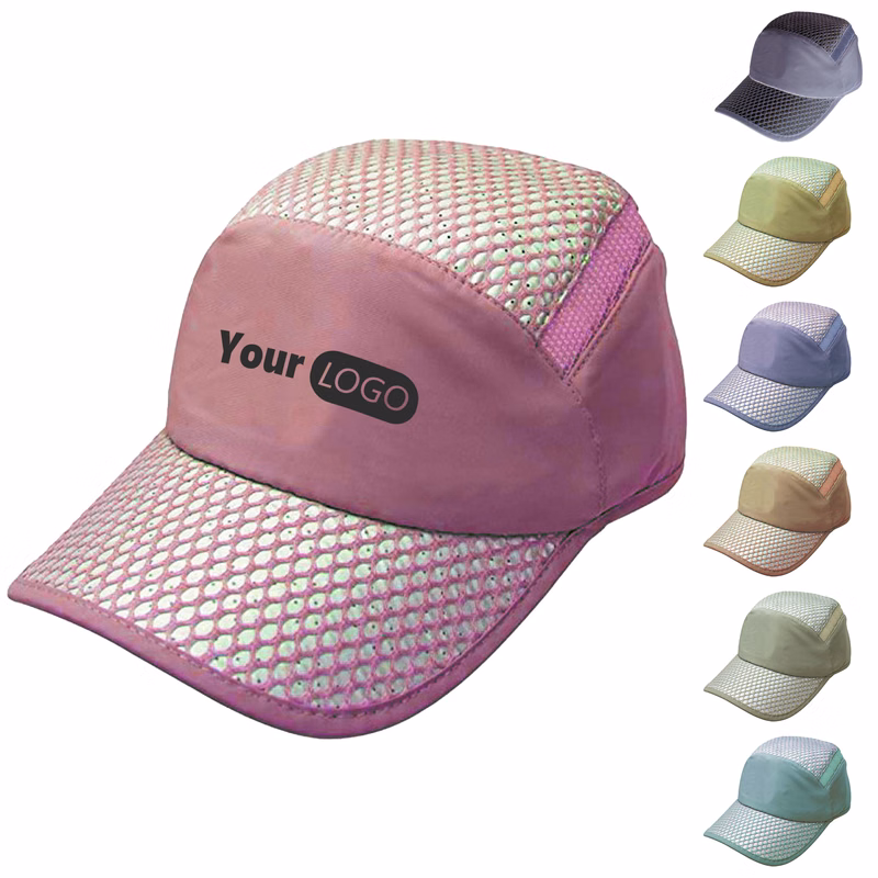 Nylon Shiny Mesh Sports Cap For Active Comfort And Visibility